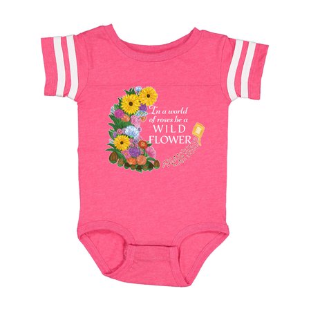

Inktastic In a World of Roses be a Wild Flower Gift Baby Boy or Baby Girl Bodysuit