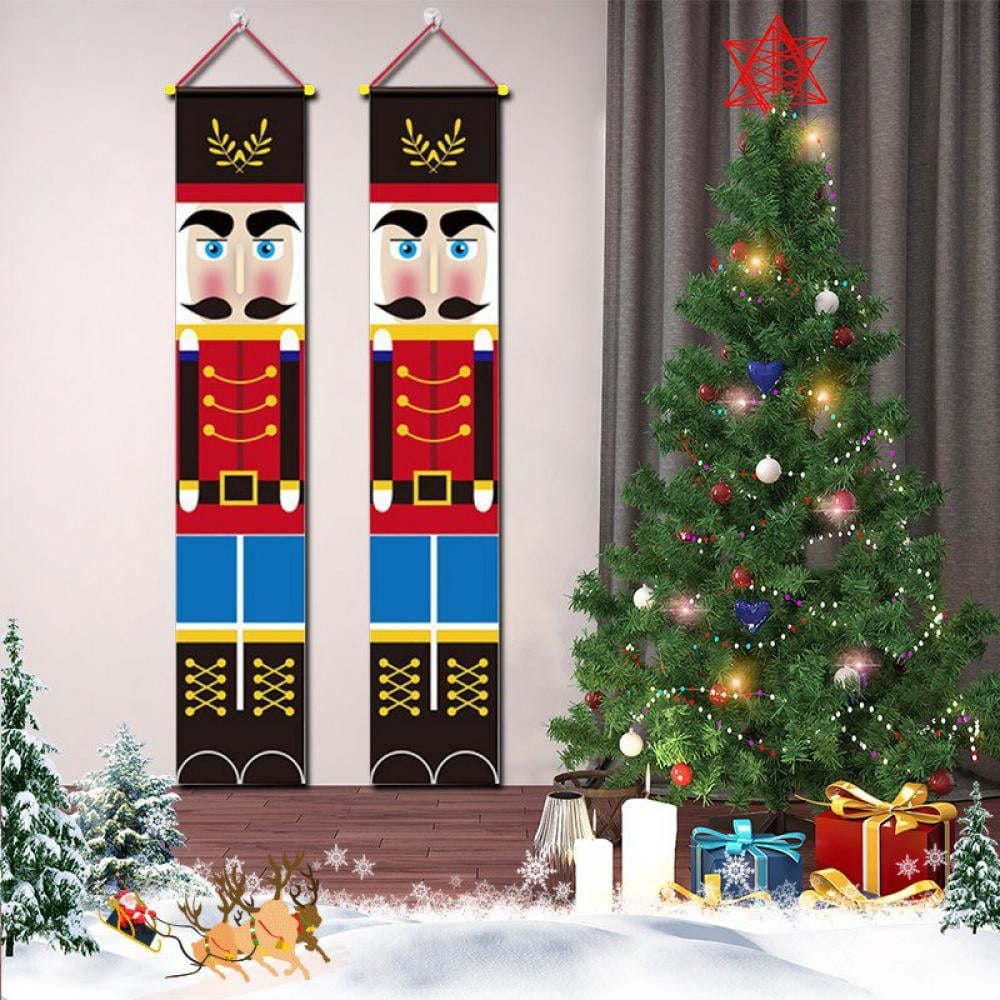 Nutcracker Life Size Soldier Model Nutcracker Christmas Banners for