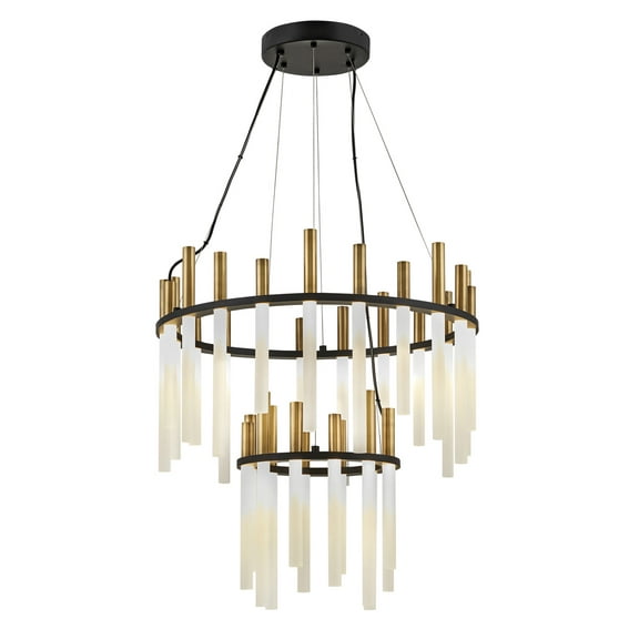 Fredrick Ramond Fr30708 Echo 32 Light 26" Wide Led Ring Chandelier - Black
