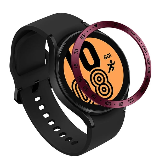 Anillo de reloj de metal compatible con Samsung Galaxy Watch4 40Mm, protección contra rayones Caja de metal estilo E