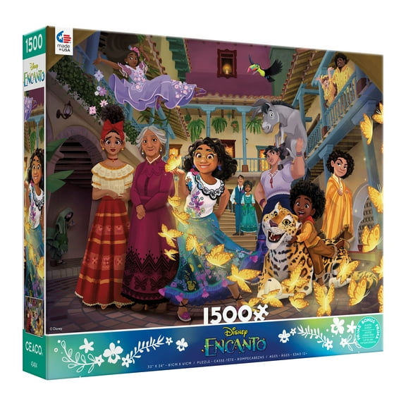 Ceaco Disney Encanto Courtyard 1500 Piece Interlocking Jigsaw Puzzle