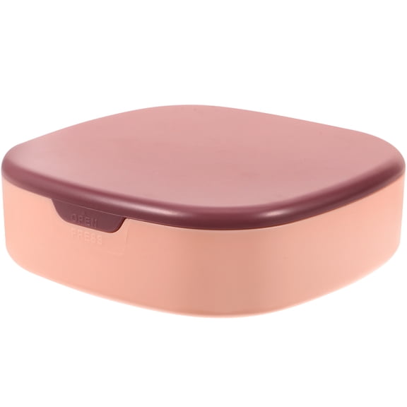 TABLZONE Small Jewelry Case with Mirror Travel Convenience Plastic Jewelry Box 1Pack for Women