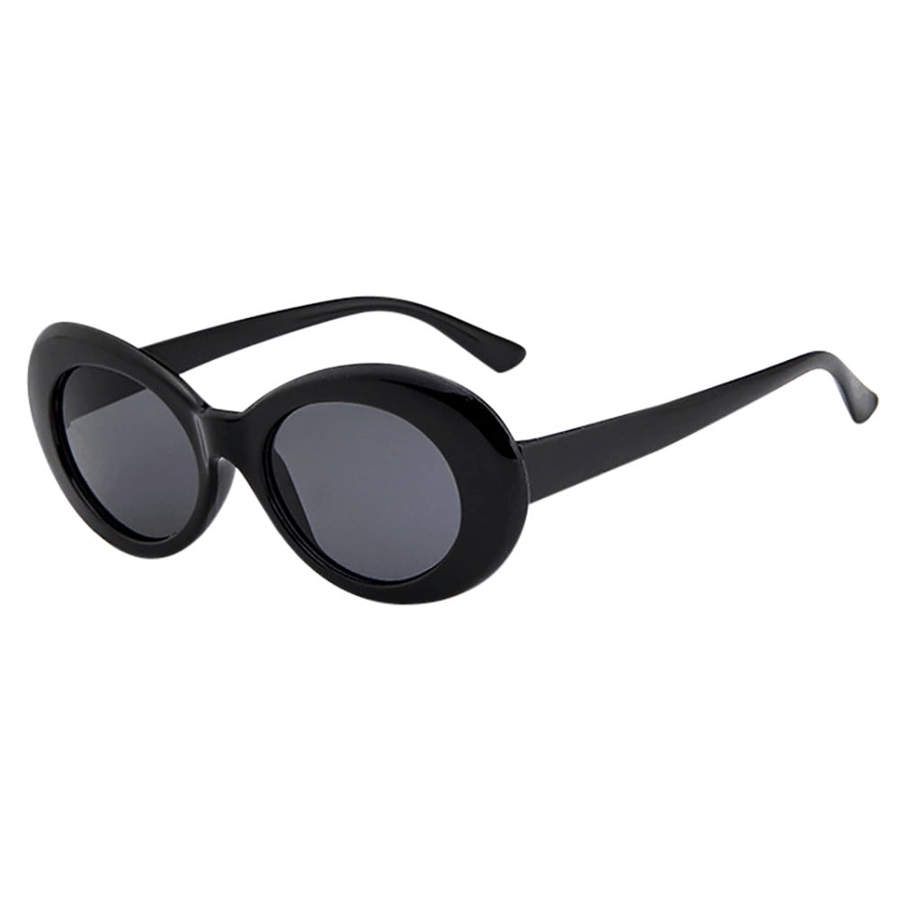 Retro Clout Goggles Unisex Sunglasses Rapper Oval Shades Grunge Glasses