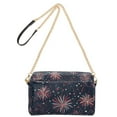 thumbnail image 2 of FORMRS Women Crossbody Purse with Chain Strap Vegan Leather Shoulder Handbag, Red and White Fireworks Pattern, 2 of 7