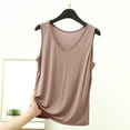 thumbnail image 2 of WRKEKC Racerback Tank Tops for Women Modal Solid Color V-Neck Sleeveless Layering Summer Tank Casual Slim Fit Top, 2 of 5