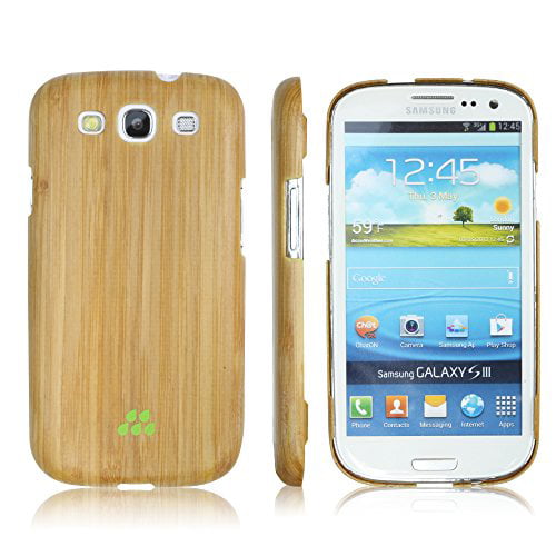 Barcelona Feat Gewend aan For Samsung Galaxy S3 Case, Evutec Wood S 0.04" Ultra Thin Slim/Fibre  DuPont FSC Certified Farm Wood/Made with real Wood Veneer/Drop  Protection/Naturally Sleek Snap Case Cover - Bamboo - Walmart.com