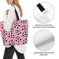 thumbnail image 3 of Fotbe heart with cow Bolsa Tote Estética de Lona con Estampado para Mujer - Bolsa Reutilizable de Hombro Casual para Vacaciones, Compras, Trabajo y Gimnasio, 3 of 8