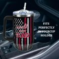 thumbnail image 4 of Gifts For Dad From Daughter, Son, Wife - Christmas, Father''s Day, Valentines Day, Birthday Gifts For Dad, Father Gifts, Papa Gifts - 40 oz Stainless Steel Tumbler with Handle and Straw, 4 of 5
