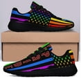 thumbnail image 3 of LGBT Pride Shoes Sneakers for Women Men Black Size 11, 3 of 7