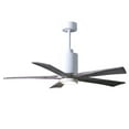 thumbnail image 2 of Patricia-5 five-blade ceiling fan in Textured Bronze finish with 52” solid walnut tone blades and dimmable LED light kit&nbsp;, 2 of 7