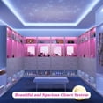 thumbnail image 5 of Homieasy 50" Freestanding Closet System with 8 Drawers, 4.2FT Modular Closet Organizer System with Mirror and Shelves for Closet, Bedroom, 2-Piece, 5 of 7
