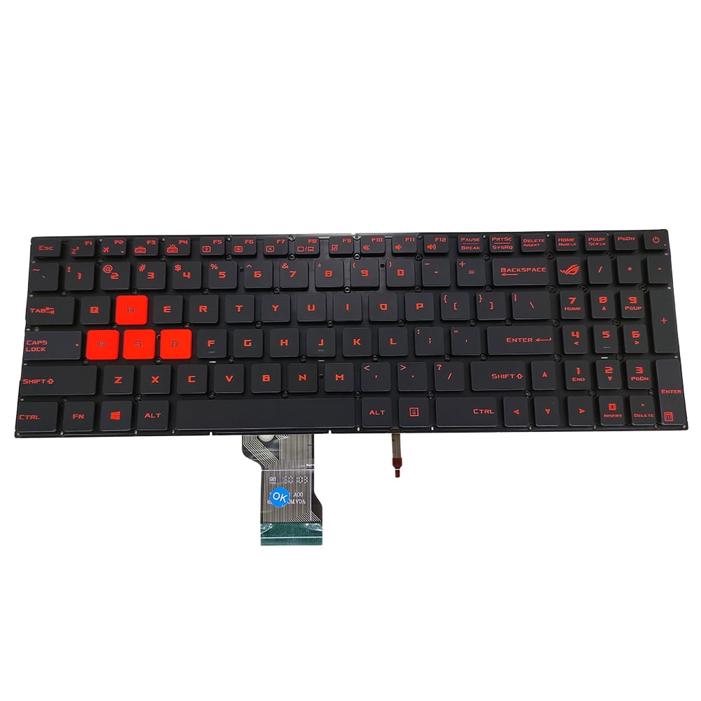 US Belgium AZERTY Backlit Keyboard For  ROG Strix GL702 VT GL702VM GL702VS GL502 VM GL502VS Gaming Laptop Red Keycap Teclado