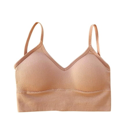 Ploknplq Camisole Tops for Women Push Up Bra Bralettes for Women Yoga Bra Sports Bra Tops Yoga Pad Sportswear Vest Tank Tops Push Up Bralette Top Sports Bras for Women Bras for Women Pink One Size