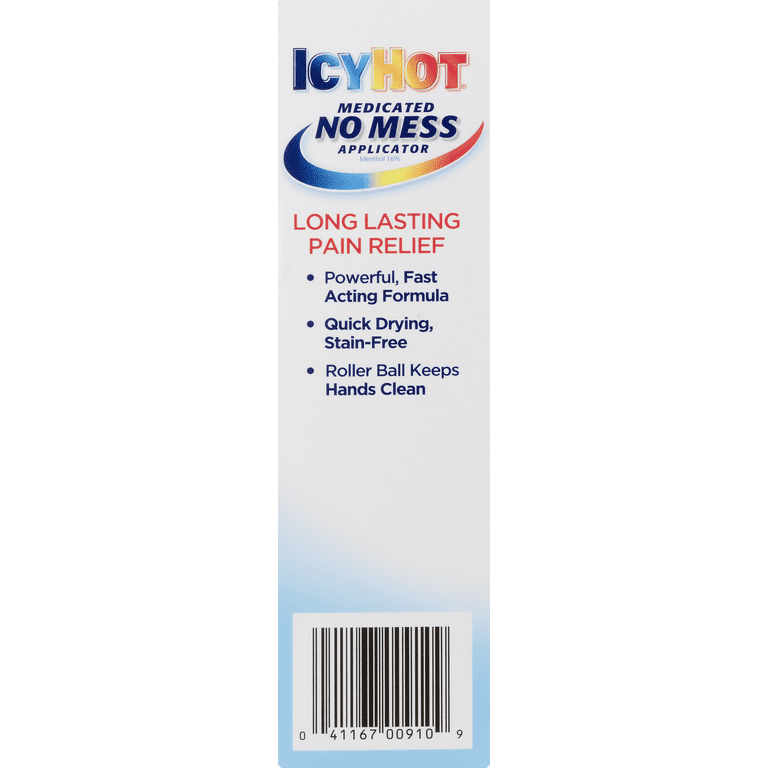 Icy Hot, Medicated No Mess Applicator Pain Reliever, 2.50 oz 3pk