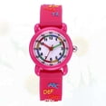 thumbnail image 4 of 1 reloj de pulsera de cuarzo con dibujos animados en 3D, delicado y resistente al agua, para niños (color rosa), 4 of 7