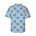 thumbnail image 3 of Daiia Terrier Hawaiian Shirt for Men Gentle Cotton Regular Short Sleeve Casual-Small, 3 of 9