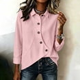 thumbnail image 5 of Kezqiaxn Women's Tops Fall Long Sleeve Collared Work Button Down Shirts Blouses for Women Trendy Fashion Clothing, 5 of 7