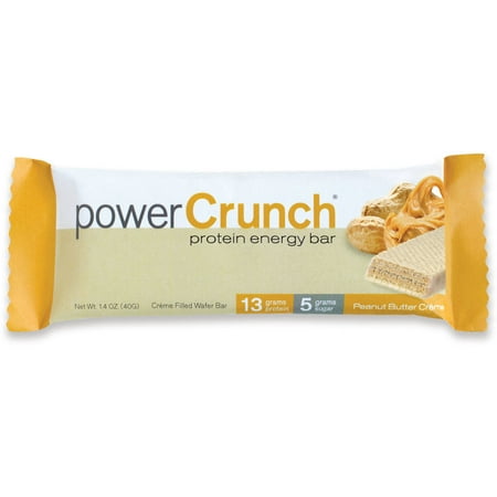 Puissance Crunch originale de beurre d'arachide Crème Barres énergétiques de protéines, 1,4 oz, 12 count