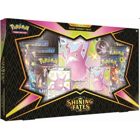 Pokémon Shining Fates Shiny Crobat VMAX Premium Collection Trading Card Game