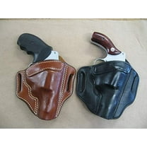 Azula Leather 2 Slot Molded Pancake Belt Holster for Taurus Raging Bull 6.5" Barrel Revolver Black RH
