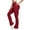 Red, variant on Arlun Women's Stretch High Waisted Yoga Pants Flare Bootcut Leggings Lightweight Comfort Breathable Trousers with Pockets Solid Color Casual Pants for Sports and Fitness Red XL