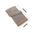 thumbnail image 3 of Cotton Bath Towel | Thick Absorbent Soft Plain Color | Quick Drying Durable | Double-Stitched Edges | 29x13 Inch | Home Spa Hotel Use | White Blue Coffee | Single Piece, 3 of 6