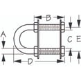 thumbnail image 2 of Sea-Dog 080033-1 Twin Shank Bow Eye - 2-1/2" Shaft, 2 of 2