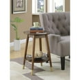 thumbnail image 1 of Pemberly Row Table d'Appoint Ronde avec Tablette Inférieure, Fini Bois Espresso, 1 of 5