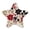 Red and Blacks Holly Leaves, variant on Star Night Light Auto On/Off Plug-in Wall Light with Light Sensor Warm White LED for Home Party Pink and Brown Tie-dye Flowers