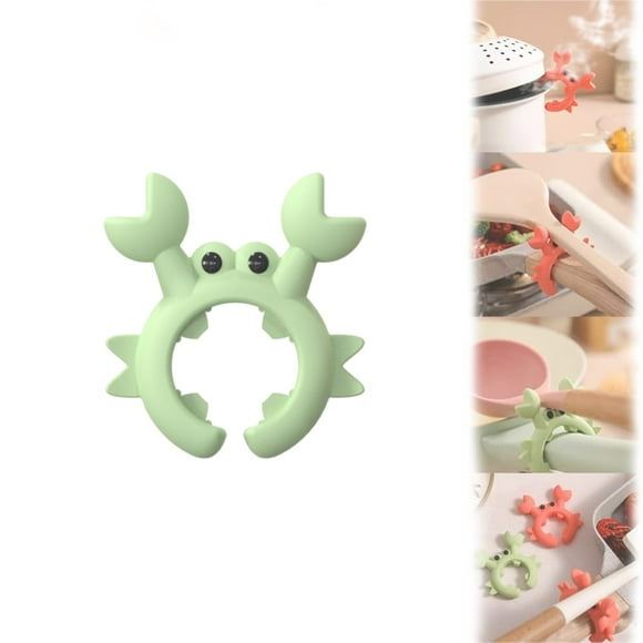 Boreal Craft Wire Kitchen Rack Small Crab Utensil Holder Crab Spatula Holder Crab Shaped Spatula Rack Crab Spoon Holder For Pot Silicone Multifunctional Spatula Holder Scalding And Overflow