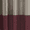 Burgundy/Taupe, variant on Exclusive Home Curtains Chateau Striped Faux Silk Grommet Top Curtain Panel Pair, 54x84, Black Pearl