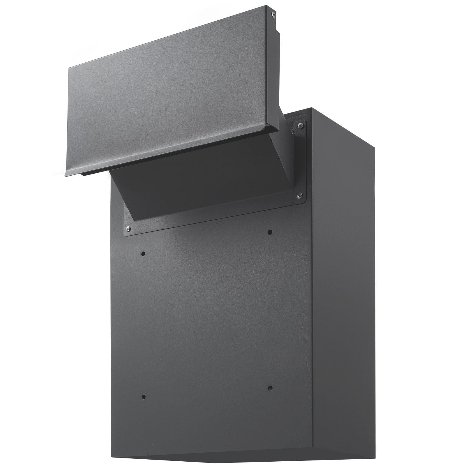 High-Security External Through Wall Mail Drop Box, Durable Steel Construction with Anti-Pry Design and Rekeyable Combination Lock
