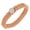 Rose-Gold, variant on EDFORCE Stainless Steel Rose Gold-Tone White CZ Stretch Mesh Bracelet