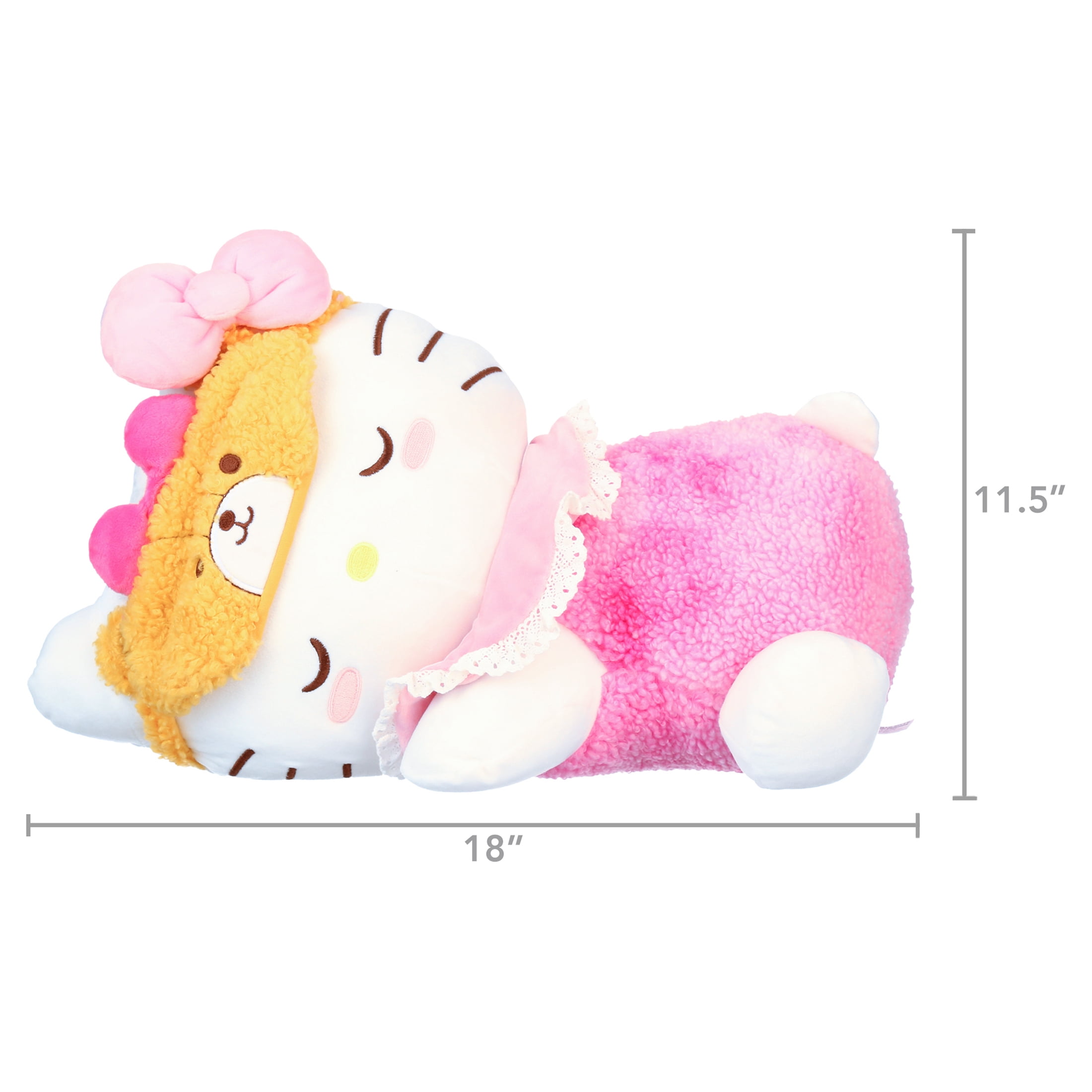 Free Shipping! Hello Kitty 18-inch Sleeping Plush Sherpa Cuddle