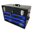 thumbnail image 3 of Tool Box with 3 Drawers, Industrial 20-Inch Friction Toolbox Portable Tool Chest for Garage Workshop Metal Toolbox, 3 of 6