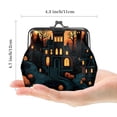 thumbnail image 2 of Castle Elegant Microfiber Coin Purse Wallet with Zinc Alloy Jaws, 4.3x4.7 inches, 11x12 cm Size, Stylish Organizer for Cards, Cash, and Coins, 2 of 7
