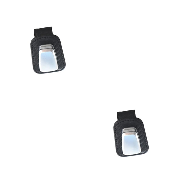 Soporte para gafas de coche Riwesomey organizador de visera de automóvil Fibra de Carbono 2piezas