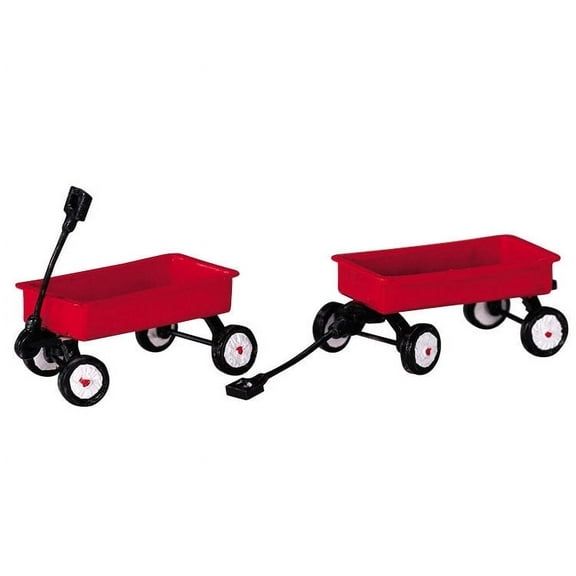 LEMAX Red Wagons, Set of 2 #44175