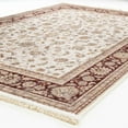 thumbnail image 5 of Alfa Rich 4x6 Area Rugs, Ultra-Thin, Oriental, Red and Cream Rug, Non-Slip, Machine Washable, Easy Clean, Pet Friendly Rug, 5 of 6