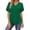 Green, variant on Women's Solid Minimalist T-shirt Soft Stylish V-Neck Basic Tee Comfortable Casual Fit for Everyday Wear M Pink