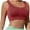 Red, variant on DDAPJ pyju Ribbed Sports Bras for Women U Back Wireless Medium Impact Padded Yoga Workout Bra Button Design Wireless Push Up Bras Limited Time Sales Black L