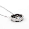 thumbnail image 6 of Christian Circle Ring Necklace Engraved Faith As Small As A Mustard Seed Can Move Mountains, with Gift Box (Heart), 6 of 7