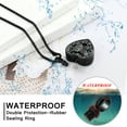 thumbnail image 3 of Heart Urn Necklace for Ashes Abalone shell Cremation Jewelry for Women Men Stainless Steel Memorial Pendant Loved Ones Funeral Keepsake Gifts, 3 of 7