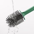 thumbnail image 4 of Toilet Cleaner Brush, Hard Bristles Design, Compact Modern Base, Thick Ergonomic Handle, Quick-Dry Brush Head, Stabilized Non-Tip Stand, For Bathroom Cleaning, Toilet Cleaner Brush, 4 of 7