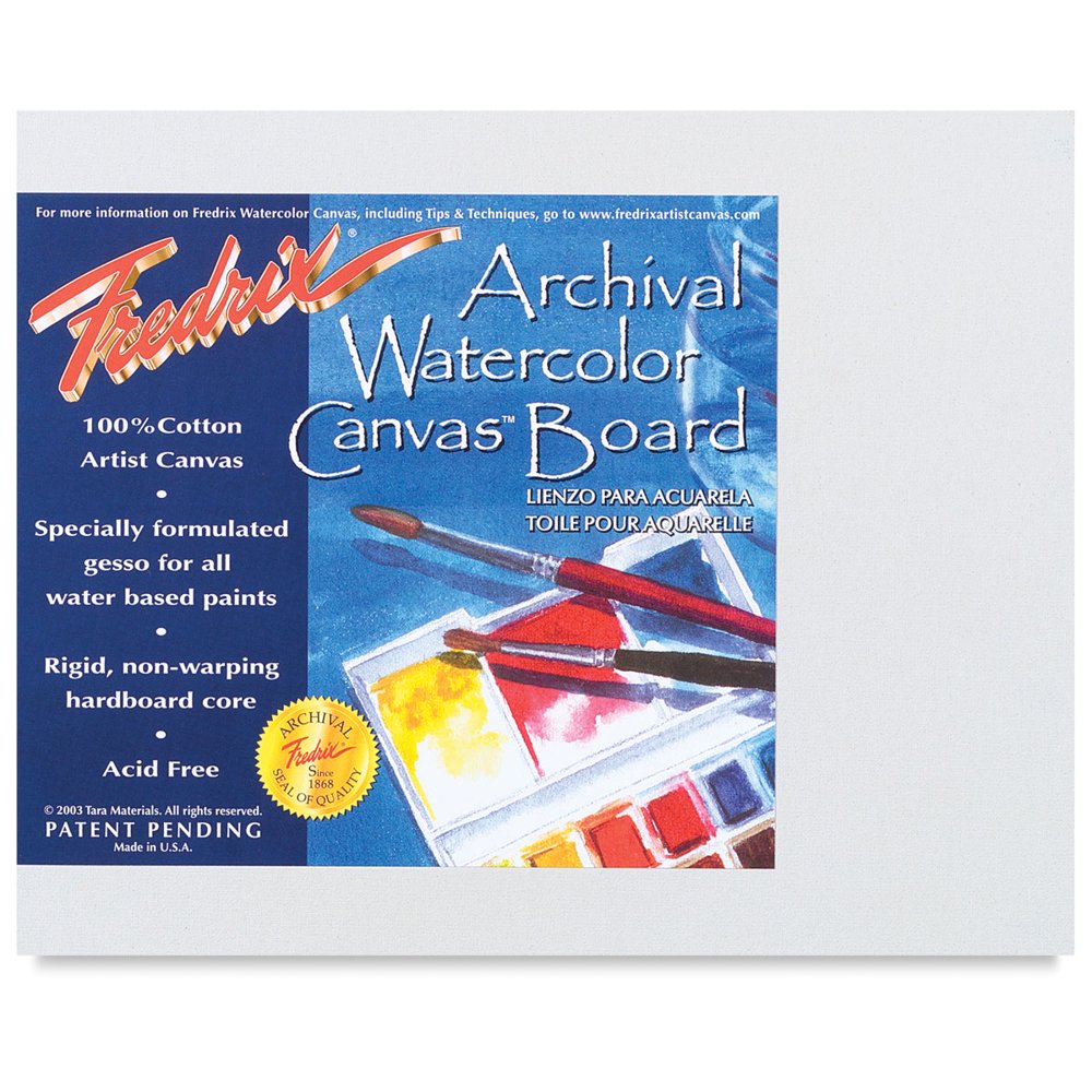Fredrix Archival Watercolor Canvas Board 8'' x 10''