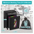 thumbnail image 3 of Paper Shredder, 16-Sheet Cross Cut, P-4 Security, Auto Reverse, 4.76 Gallon, for Office & Home, 3 of 5
