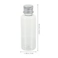 thumbnail image 2 of WEUVEB 25Pcs Plastic Bottles with Aluminum Lids Clear for Secure Storage and Dispensing, 2 of 6