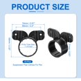 thumbnail image 2 of Uxcell Suspension Pipe Clamps, Butterfly Style Tubing Supports for Pex Copper Pipe 1-1/4 Inch, 2 of 6