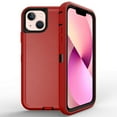 thumbnail image 2 of For Apple iPhone 13 Mini 5.4 inch Heavy Duty Defender Armor Hybrid Case Cover With Clip Red/Black, 2 of 4