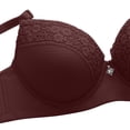 thumbnail image 5 of Women's Bra Lace Lightly Padded Demi Full Coverage Plus Size Bras Underwire Support, 5 of 8